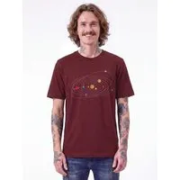 watapparel watapparel T-Shirt Unisex Sonnensystem, Burgundy, – Produktbild 1 von 1