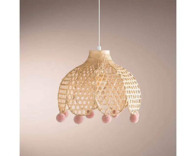 Atmosphera Créateur d'intérieur Dekolicht Hängeleuchte CAMPAGNE, Bambus, Ø 28 cm, Leuchte mit Dekofunktion, ohne Leuchtmittel – Produktbild 3 von 3