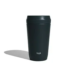 Topl Topl-Trinkbecher aus rec. Stahl mit 360-Grad-Deckel 354ml, Grau, – Produktbild 1 von 1