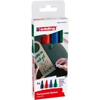 Edding 4er Set edding Permanentmarker "3300" farbig sortiert – Produktbild 4 von 4