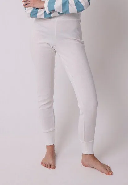 LANA Organic LANA Organic Pyjamahose, Modell Iris, Ecru, – Produktbild 1 von 4