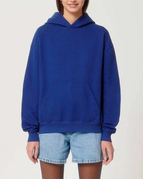 YTWOO YTWOO Oversized Unisex Hoodie mit Kängurutasche, Dry, nachhaltig, Bio-Baumwolle, Blau, – Produktbild 3 von 4