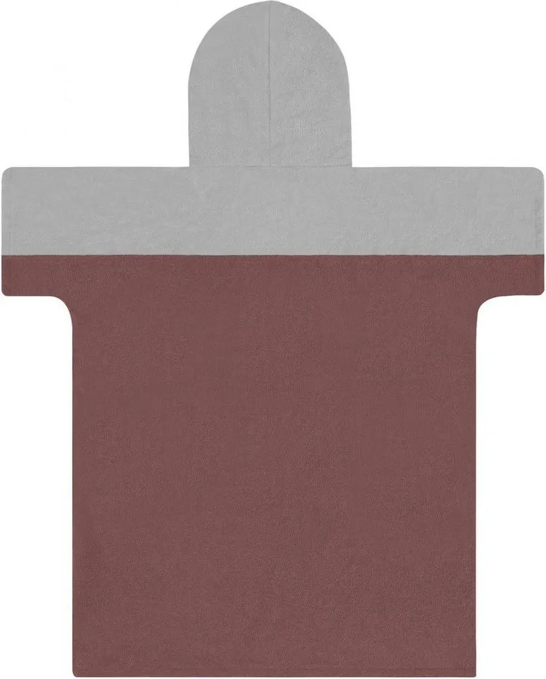 normani Badeponcho Kinder Badeponcho -Puwai- (10-13 Jahre), Bio-Baumwolle, Kapuze, Schlupf, Badeponcho aus 100 % Bio-Baumwolle, Rosa, – Produktbild 4 von 5