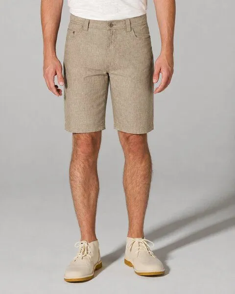 HempAge HempAge 5-Pocket Shorts meliert Hanf/Biobaumwolle, Grit, – Produktbild 2 von 4