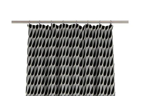 Nature by Adam Nature by Adam Vorhang aus 100% Bio-Baumwolle - Made in Germany - Circles, Grau, – Produktbild 1 von 7