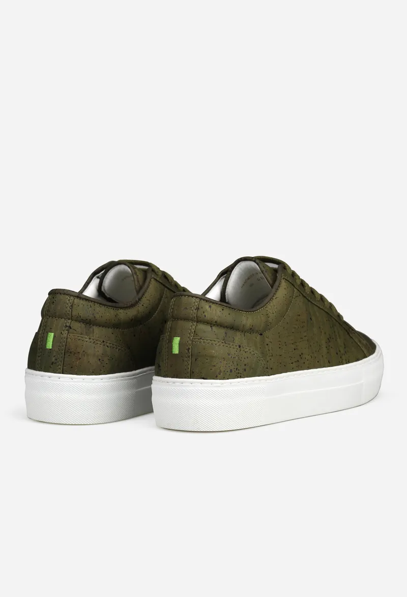 QURC QURC Herren vegan Sneakers Essential, Dunkelgrün, – Produktbild 2 von 2