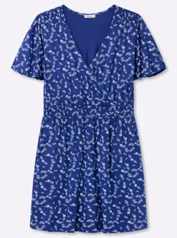 sheego Jerseykleid royalblau-hellblau-bedruckt – Produktbild 1 von 1