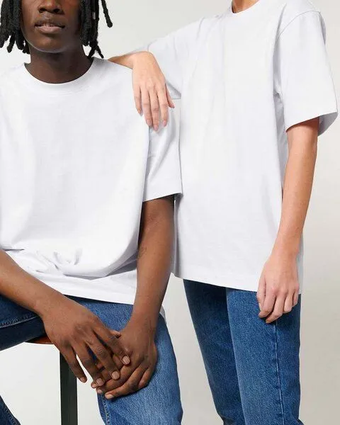 YTWOO YTWOO Sehr dickes Unisex T-Shirt | 240 g/qm | Top Premium Bio-Baumwolle, Weiß, – Produktbild 1 von 4