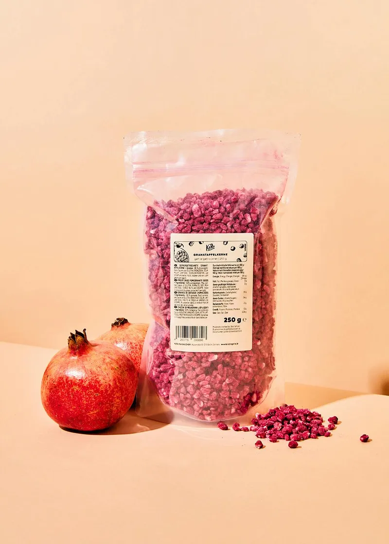 KoRo Gefriergetrocknete Granatapfelkerne 250 g – Produktbild 2 von 5