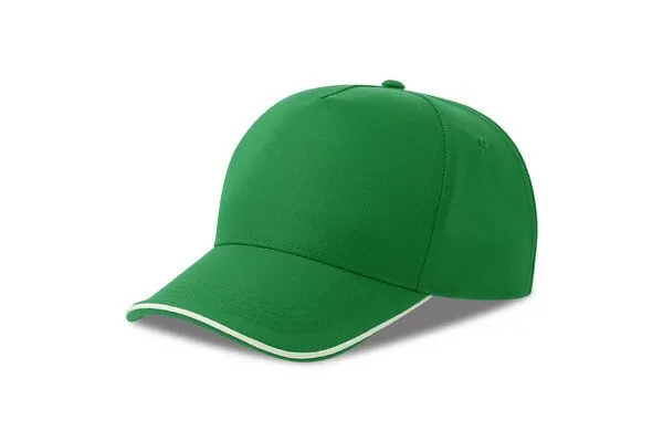 Atlantis Headwear Atlantis Headwear Cap Recy Five Pipe zweifarbig, Grün/weiss, – Produktbild 2 von 2