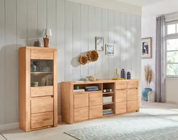 OTTO home Vitrine Burani, Einlegeböden variabel einteilbar B/T/H: 90/170/35, grifflose Optik – Produktbild 1 von 1