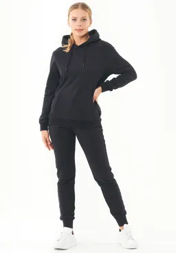 ORGANICATION ORGANICATION Damen vegan Soft-Touch-Hoodie Schwarz – Produktbild 1 von 1
