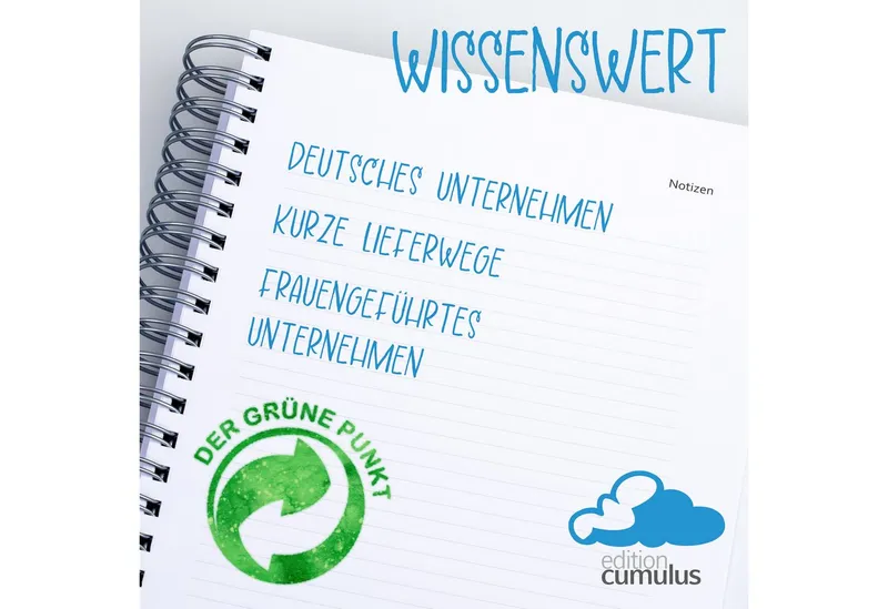 edition cumulus Terminkalender edition cumulus Der GROSSE DICKE Tageskalender 2027 DIN A4 1Tag=1Seite, 1 Tag pro Seite, DIN A4, FSC-Papier, Notizbereich, Grün, – Produktbild 4 von 7