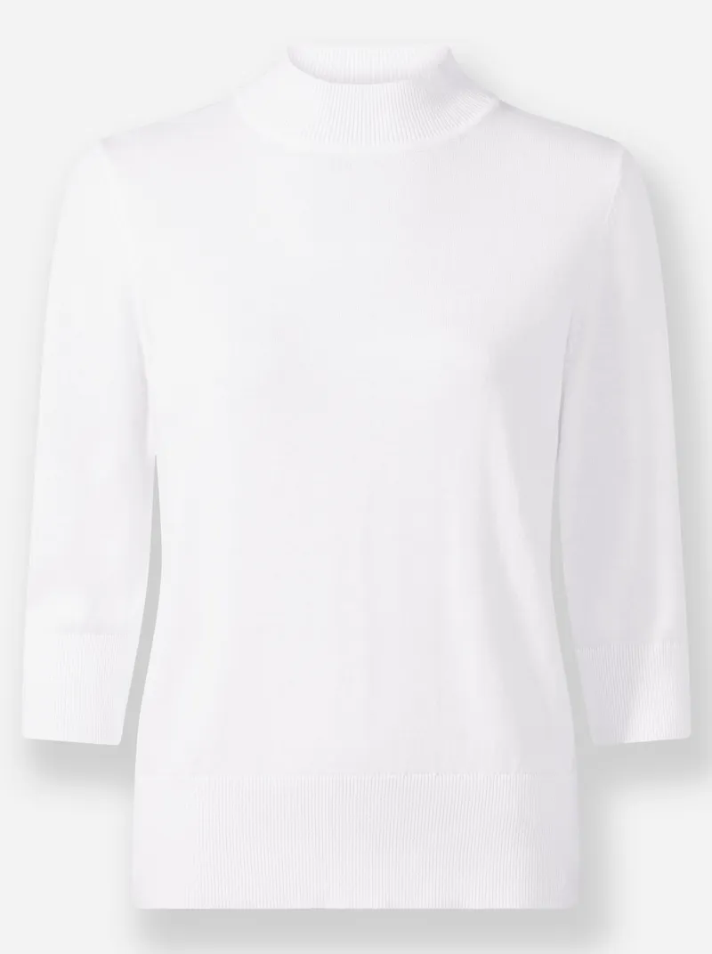 Witt Stehkragenpullover ecru, Ecru, – Produktbild 1 von 2