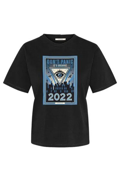 Wunderwerk Wunderwerk Tee don't panic 2022, Schwarz (900 - black), – Produktbild 1 von 1