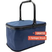 Einkaufskorb "Cool Basket" isoliert, 36 l, klappbar, inkl. 1c-Gratisdruck, marine – Produktbild 1 von 1