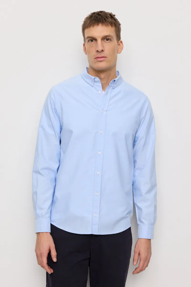 recolution Recolution Herren vegan Hemd In Fichtenblau, Hellblau, – Produktbild 2 von 2