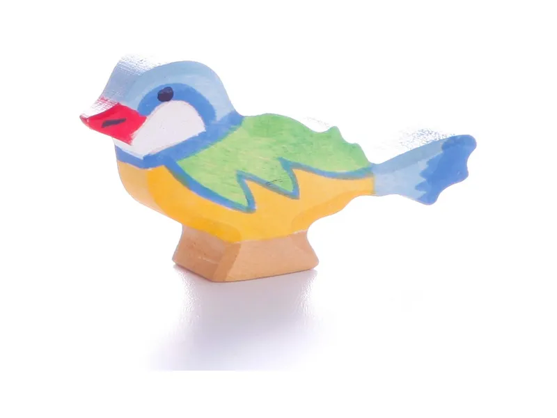 Holztiger Holztiger Holzfigur Blaumeise 2 Maße 6 x1,5 x 3,5 cm, Mehrfarbig, – Produktbild 1 von 2