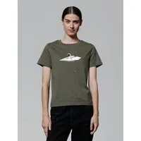 watapparel watapparel T-Shirt Frauen Fly me to the moon, Khaki, – Produktbild 1 von 1