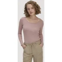 hessnatur hessnatur Softrib Longsleeve Fitted aus Bio-Baumwolle und TENCEL Modal, Rosé, – Produktbild 1 von 1
