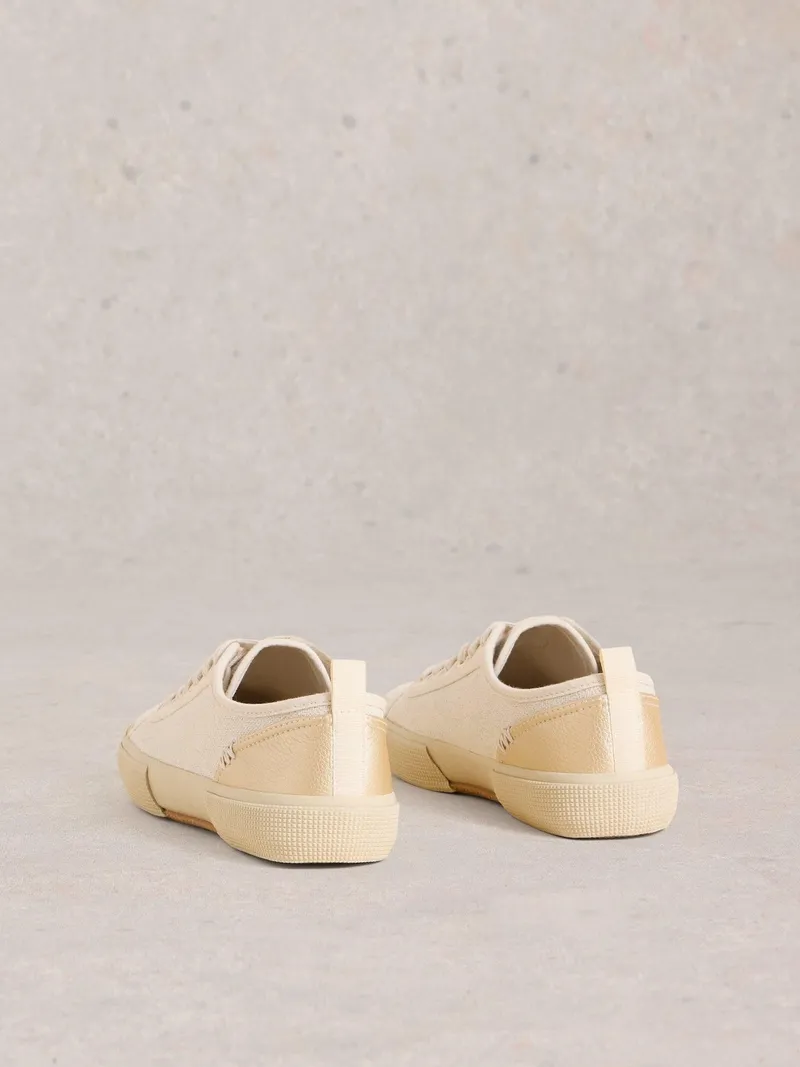 White Stuff Pippa Stoffturnschuhe - 36, Hellnatur, – Produktbild 4 von 4
