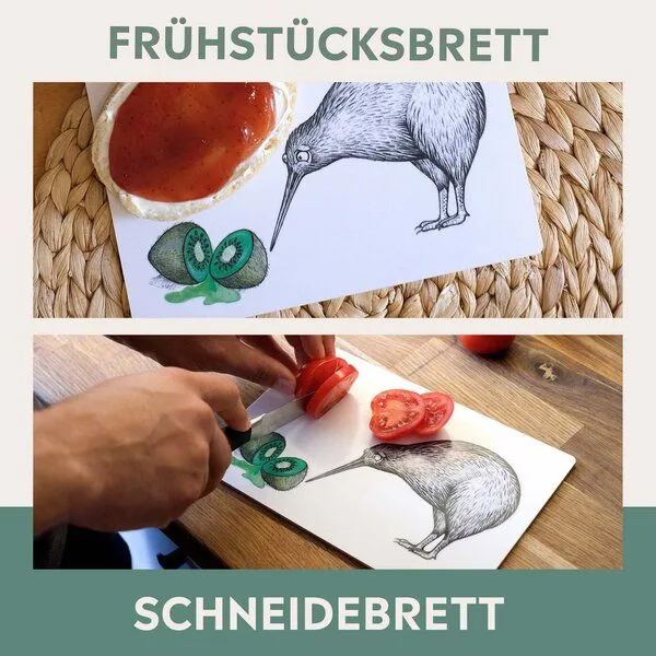 LIGARTI LIGARTI Holzbrettchen - Zwei Kiwis – Produktbild 4 von 4