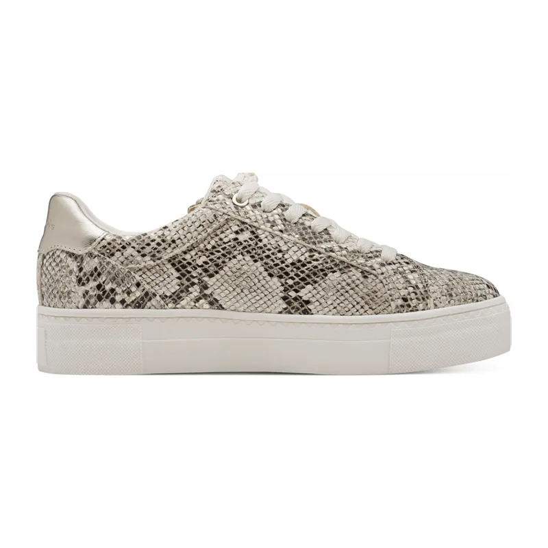 Tamaris Tamaris Sportliche Schnürschuhe für Damen, beige, Größe 41 EU, Beige, – Produktbild 4 von 5