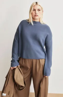 ARMEDANGELS ARMEDANGELS Damen vegan Pullover Merinaa Dusty Moon Blue – Produktbild 1 von 1