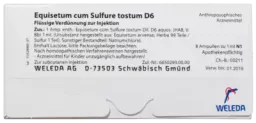 Weleda WELEDA EQUISETUM CUM Sulfure tostum D 6 Ampullen 8X1 ml Ampullen – Produktbild 1 von 1