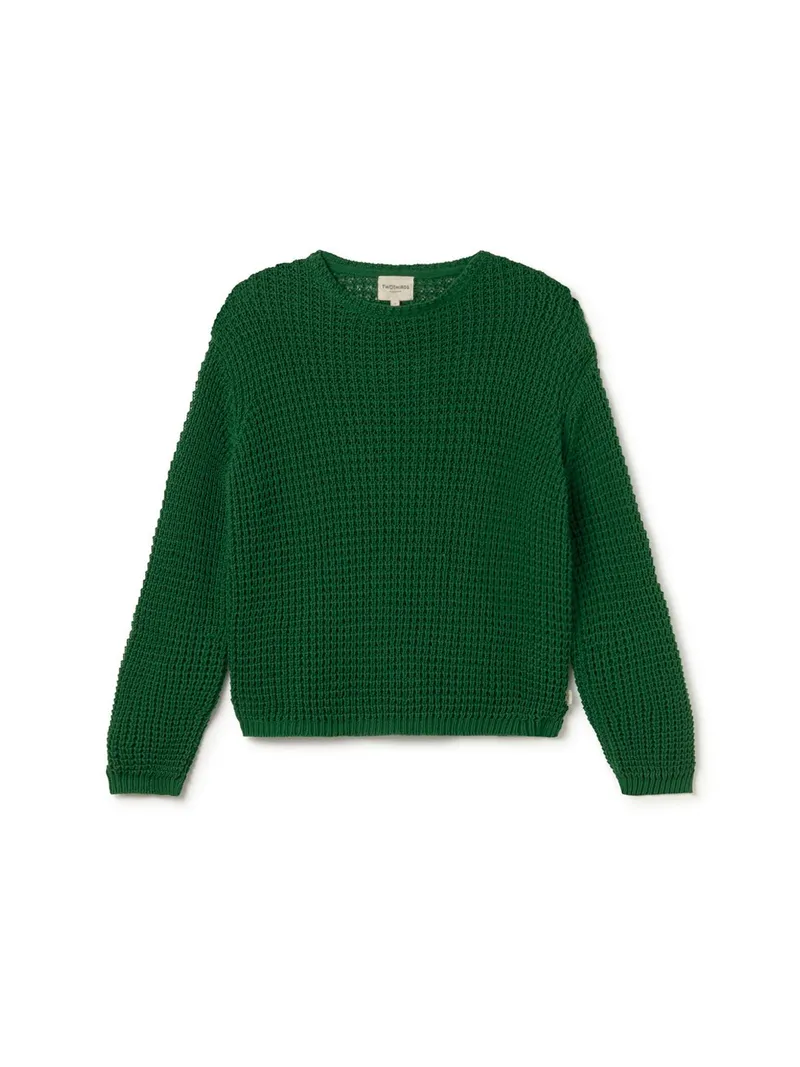 TWOTHIRDS TWOTHIRDS Damen vegan Pullover Teresa Laubgrün, Grün, – Produktbild 1 von 2
