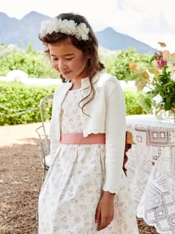 Vertbaudet Festlicher Bolero mit Herz-Stickerei Mädchen – Produktbild 1 von 1