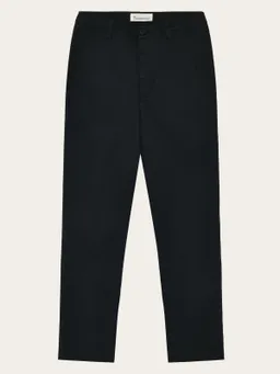 KnowledgeCotton Apparel KnowledgeCotton Apparel Damen vegan Hose Iris Slim Pique Schwarz Jet – Produktbild 1 von 1