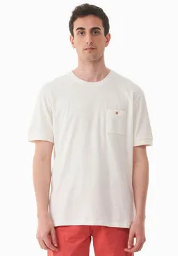ORGANICATION ORGANICATION T-Shirt aus Bio-Baumwolle und Leinen mit Brusttasche – Produktbild 1 von 1
