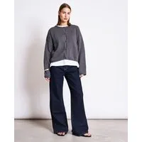 JAN N JUNE JAN N JUNE Strickjacke ASAS GOTS, Dark grey, – Produktbild 1 von 1