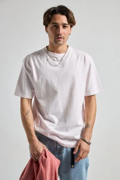 Trendsplant Trendsplant Essential Sunwashed T-Shirt Calcite, Blau, – Produktbild 1 von 4