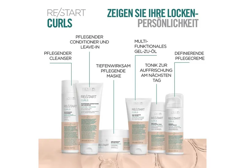 REVLON PROFESSIONAL Haarshampoo RE/START CURLS NOURISHING CLEANSER, Sanfte, pflegende Reinigung für lockiges, oder gewelltes Haar. – Produktbild 3 von 5
