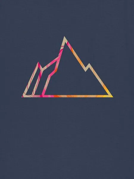 Kultgut Kultgut Artdesign - Biofair - Vegan Klassik Shirt /Little Faded Mountain, Inkgrey, – Produktbild 4 von 4