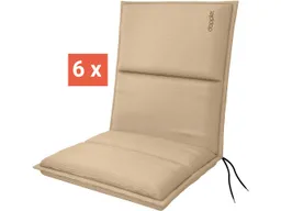 Doppler doppler Auflage "CITY" für Niederlehner, 6er-Pack, 100x48x6 cm, Polyester, sand – Produktbild 1 von 1