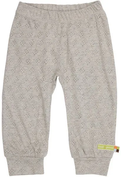 loud + proud loud + proud Baby & Kinder Hose Jacquard Strick, GOTS-zertifiziert, Silver(grau), – Produktbild 2 von 2