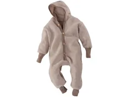 Cosilana Cosilana Baby und Kinder Kapuzenoverall Wolle-Baumwolle Fleece latte macchiat Gr.86/92 – Produktbild 1 von 1