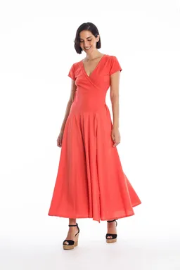 RAVENS VIEW IBIZA RAVENS VIEW IBIZA Damen vegan Kleid Veronika St Radiant Red – Produktbild 1 von 1