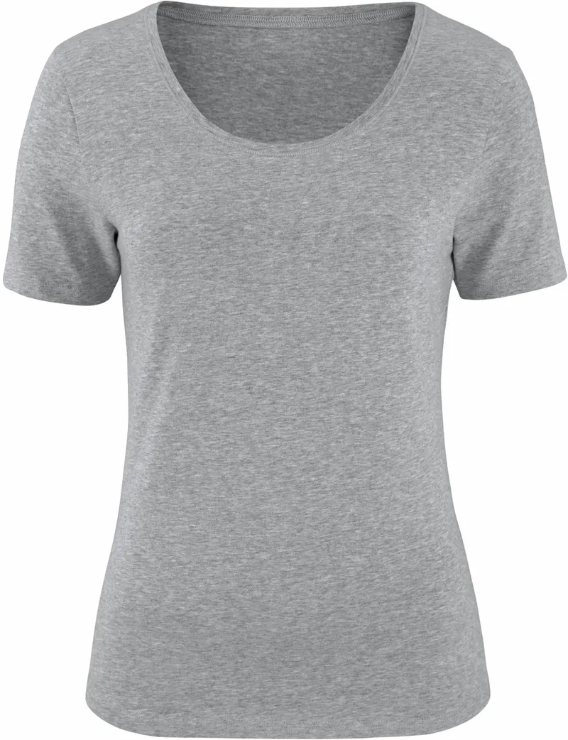Vivance T-Shirt grau-meliert, schwarz, Grau-meliert, schwarz, – Produktbild 1 von 2