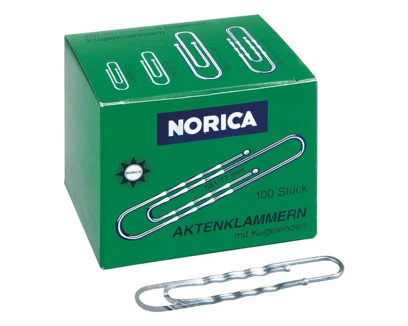Norica 100 Norica Büroklammern 77mm gewellt – Produktbild 4 von 4
