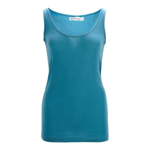 NATIVE SOULS NATIVE SOULS Lyocell Top Damen, Dark petrol, – Produktbild 1 von 1