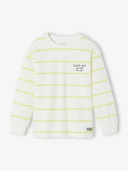 Vertbaudet Ringelshirt aus Pikee Jungen Let's go – Produktbild 1 von 1
