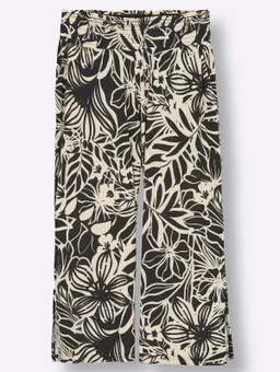 sheego Druckhose schwarz-sand-bedruckt – Produktbild 1 von 1