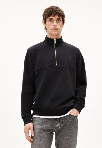 ARMEDANGELS ARMEDANGELS WAARLO LOOP Herren Sweatshirt aus Bio-Baumwolle, Black, – Produktbild 1 von 3