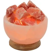 Wagner Life Design Beleuchtete Salzkristallschale Durchmesser ca. 15 cm, Gewicht ca. 3 kg – Produktbild 1 von 1