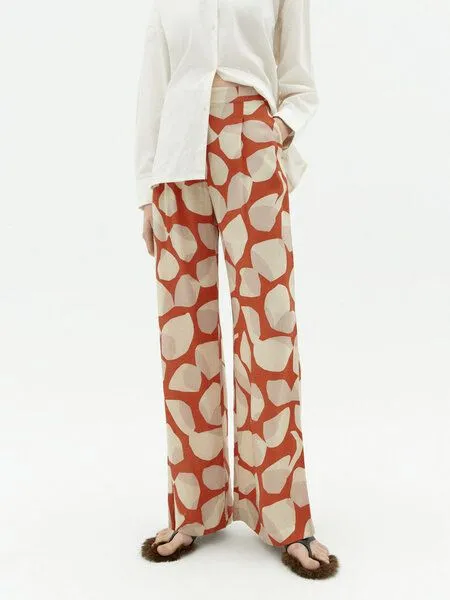 thinking mu thinking mu Manolita Pants - Damen Hose, Leaf light (orange), – Produktbild 3 von 4