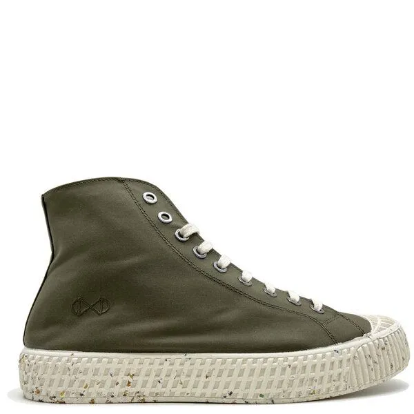 nat-2 Veganer Sneaker nat-2 Mono ETA waterproof aus Biobaumwolle, Moss green (grün), – Produktbild 1 von 4